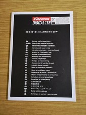 Betriebsanleitung für Champions Cup 30184 Carrera Digital 132 