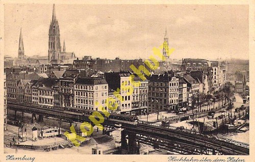 Hamburg hochbahn über den - hamburg,
