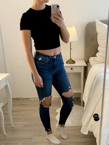 Super skinny high waist - h&m,