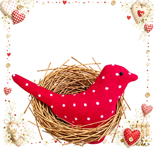 Pünktchenliebe deko vogel - pünktchenliebe, deko-vogel