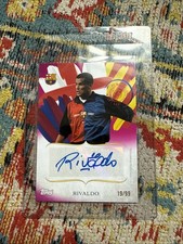Topps Fc Barcelona 125 Rivaldo Auto Autogramm Autograph /99