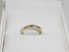 585 Gold Ring 14K Gelbgold  Rubin Diamant Verlobungsring RG 56 - 17,8 mm 8289a