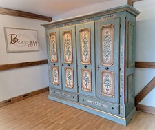 Voglauer Schrank Bauernschrank 1700 Flurschrank Schlafzimmer Kleiderschrank blau