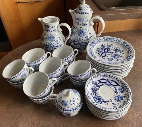 Kaffeeservice zwiebelmuster - kaffeeservice,