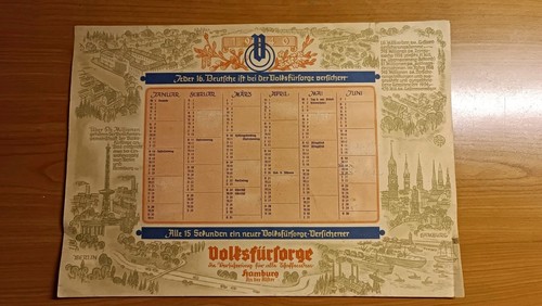 Kalender jahrgang 1940 - kalender,