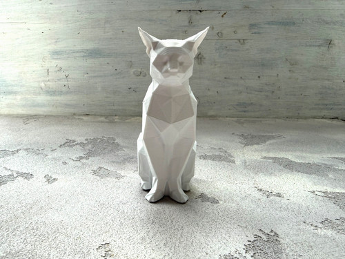 Dekofigur katze polygonale - dekofigur,