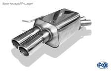 Fox Edelstahl Sportauspuff BMW Z4 E89 Roadster 2x80mm eingerollt