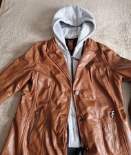 Lederjacke Damen Gr. 44 Braun