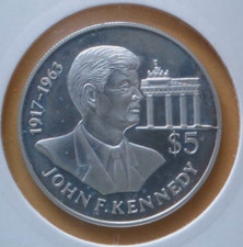 Niue  5 Dollars 1992 John F