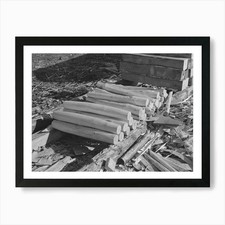 Pfahlhaufen mit Breitaxt ein