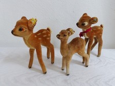 drei alte Steiff Rehe kleines
