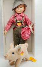 Steiff Puppe „Hans im Glück“ mit Schwein Nr. 0464/500 OVP + Zertifikat Sammler