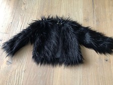 Schwarze Damen Girl Flokati