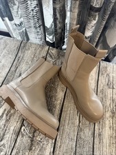 H&M Stiefel Boots Gr.39 Taupe Kaum getragen.41D24