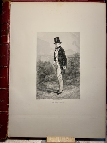 Monsieur gravure 1857 mode - monsieur,