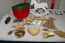 Deko Konvolut Weihnachten Quaste Anhänger in Gebäckform Schaukelpferd - toll!