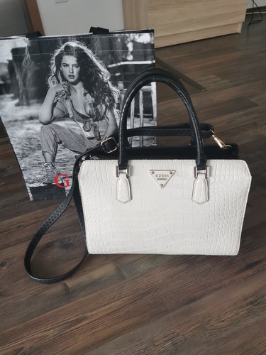 Guess tasche beige schwarz - guess,
