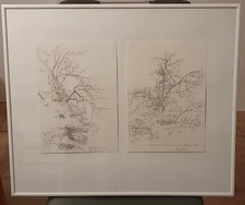 Bleistift Zeichnungen gerahmt  Stefan Kaiser (*1952)  Düsseldorf Beuys Schüler