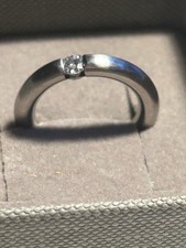 950er Platin Ring mit einem