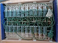 Vintage Deko Lichterkette - Außen Lichterkette - 40 Lampen - 230V - warmweiß