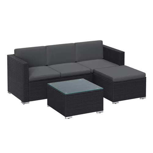 Gartensofa set mit hocker - gartensofa-set, &