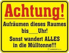 Blechschild Schild ACHTUNG