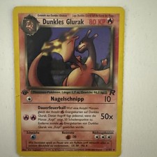 Dunkles Glurak 1. Edition Team Rocket 1999 Deutsch