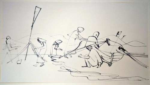 Collotypie von 1947 - ., fischer