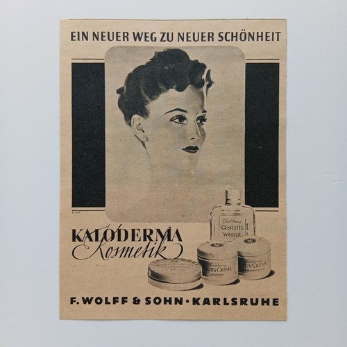 1940 kaloderma kosmetik wolff - kaloderma,