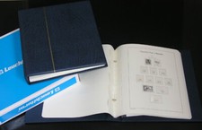 LEUCHTTURM Vordruckalbum Kolonien und Auslandspostämter im blauen Schraubbinder