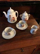 Antikes Art Deco zauberhaftes Kinder Puppen Geschirr