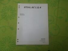 Stihl Hacksatz BC 1, 3, 4  Ersatzteilliste von 1988-02 Original Stihl 
