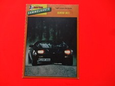 80er Jahre " Sammelkarte " Micky Maus - BMW M1 / ca 11,5 x 9 cm groß