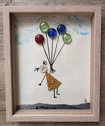 Steinbild diy mädchen - diy,