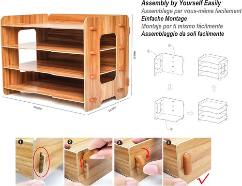 Exerz holz akten - holz-akten-organizer, 4