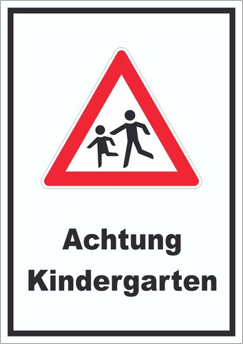 Achtung kindergarten aufkleber - kindergarten,