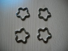 Schlüsselringe Blumenform 4 Stück