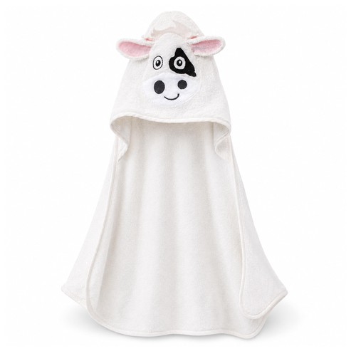 Minky mooh baby badeponcho - baby,
