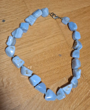 Halskette blauer opal - blauer, 46