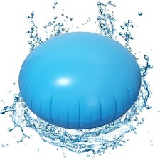 Poolkissen Winter Rund 360 XXL 120x120cm - Luftkissen Pool Zubehör Mit Gummizug