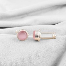 Rosa Katzenauge Stein 925