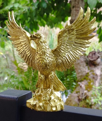 Goldener adler figur - goldener,