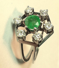 Damen Ring Gold 585 Weißgold