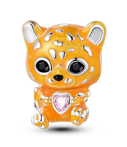 Charm anhänger katze leopard - anhänger,