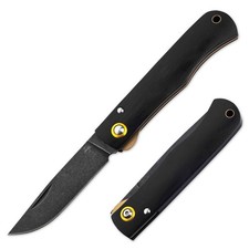 BÖKER PLUS® Rusticus All Black Zweihand-Taschenmesser 42a EDC Holzgriff Schwarz