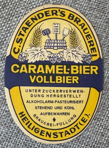 Etikett staenders brauerei - etikett, c.