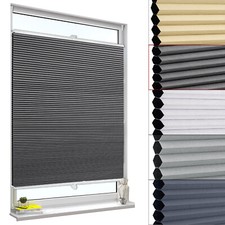 WOLTU Plissee Klemmfix ohne Bohren Wabenplissee Verdunklung Jalousie blickdicht