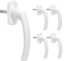 SILISTO 5x Fenstergriff Fensterolive Colonia Aluminium-Druckguss weiß RAL 9016 