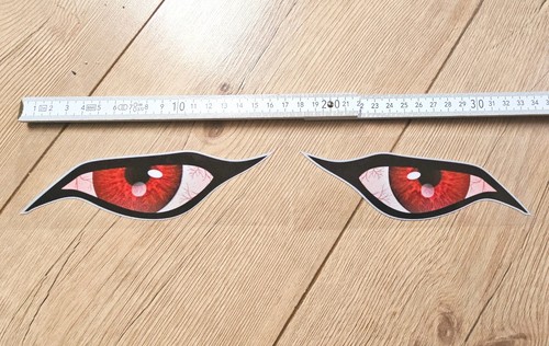 Aufkleber böse augen 16cm - augen,