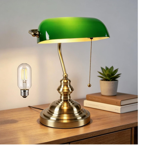 Vintage glas tischlampe - vintage,